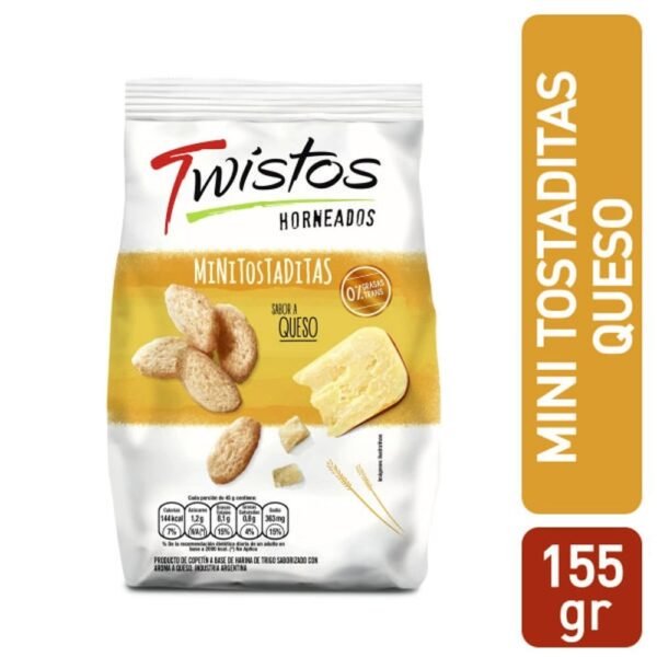 Snacks Twistos Minit sabor queso x155g