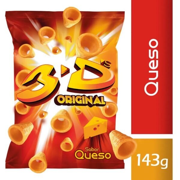 Snack 3D Mega queso x143g