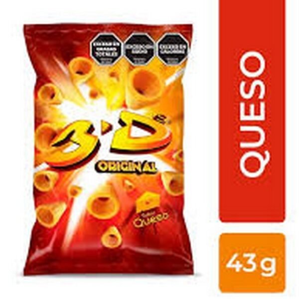 Snack 3D Mega queso x43g