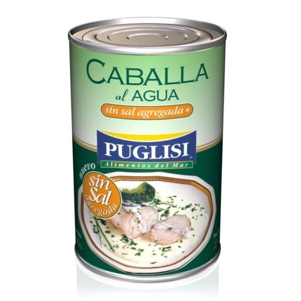 Caballa sin sal al agua Puglisi x380g