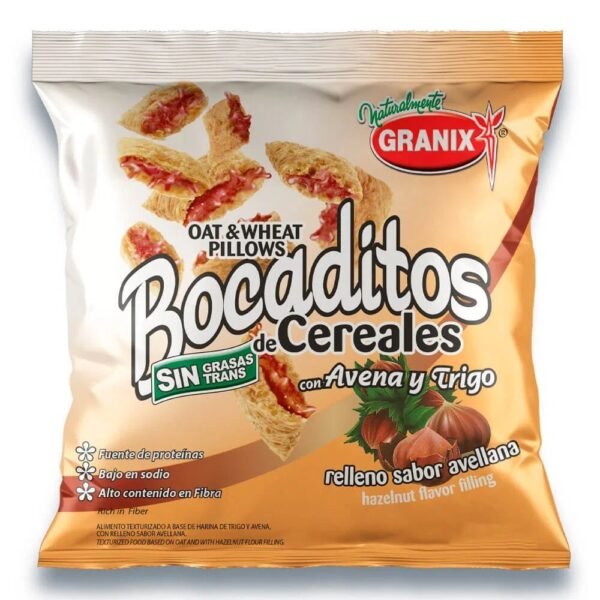 Bocaditos rellenos con crema avellana Granix x180g
