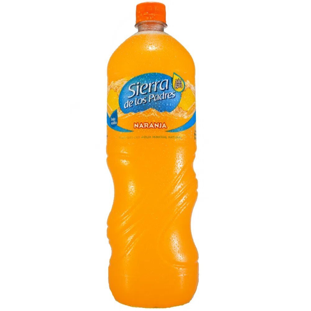 209224-1.jpg Agua Saborizada Sierr.Padr. Naranja Sin Gas 1.5L - Imagen 1