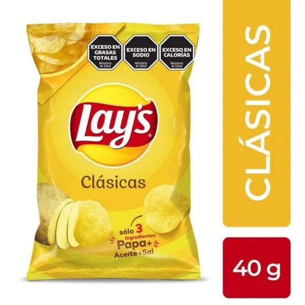 Papas fritas Lays clasicas x40g