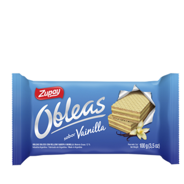 Oblea Zupay Sabor Vainilla x100g