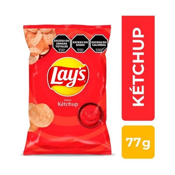 Papas fritas Lays ketchup x77g