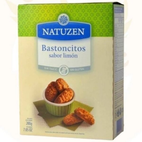 Galletitas Natuzen bastones limon sin tacc x200g