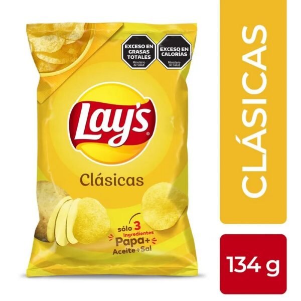Papas fritas Lays clasicas x134g