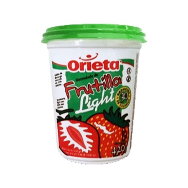 Mermelada Orieta frutos rojos light pote x420g