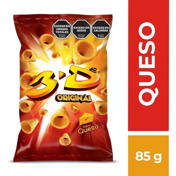 Snack 3D queso x85g