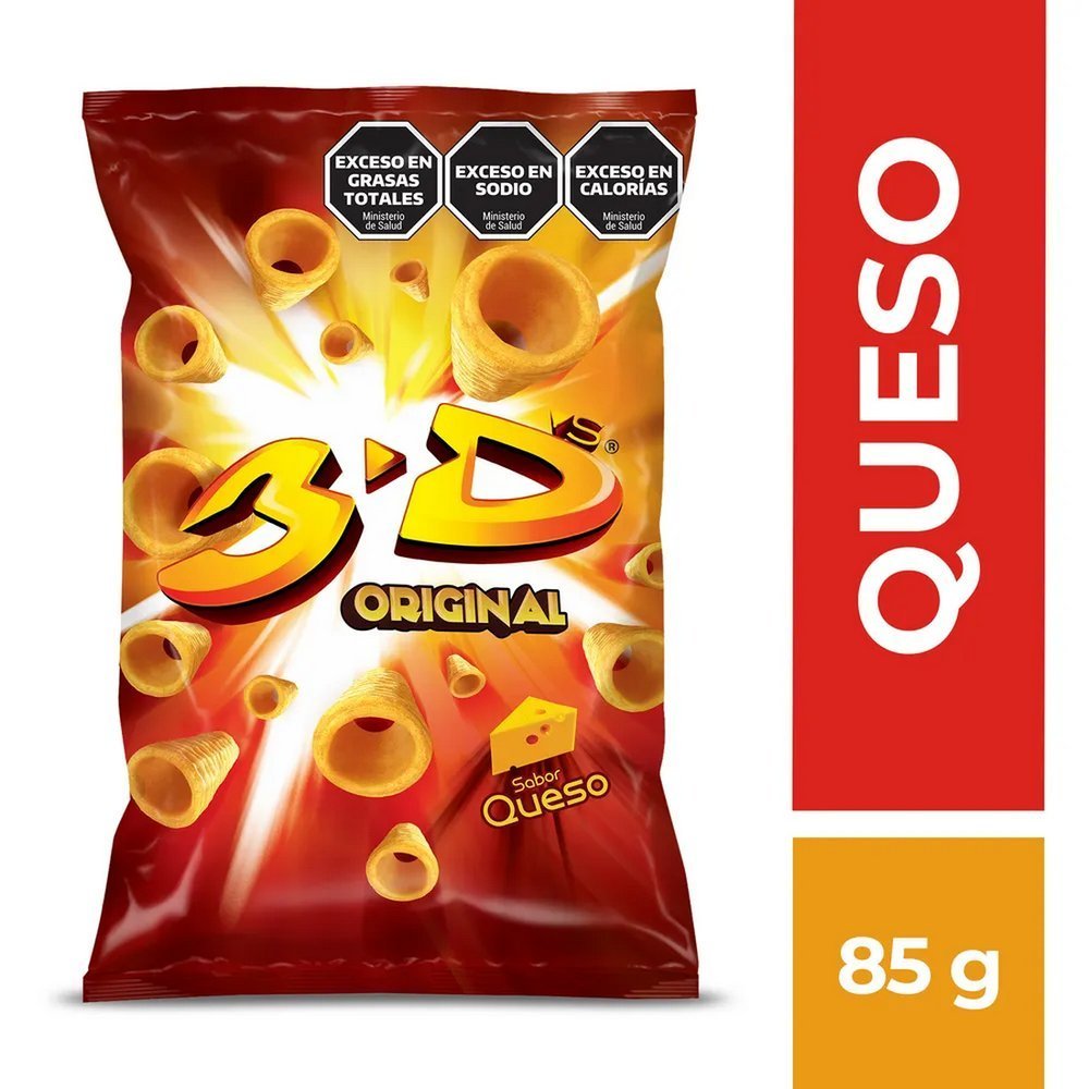 242344-1.jpg Snack 3D queso x85g - Imagen 1