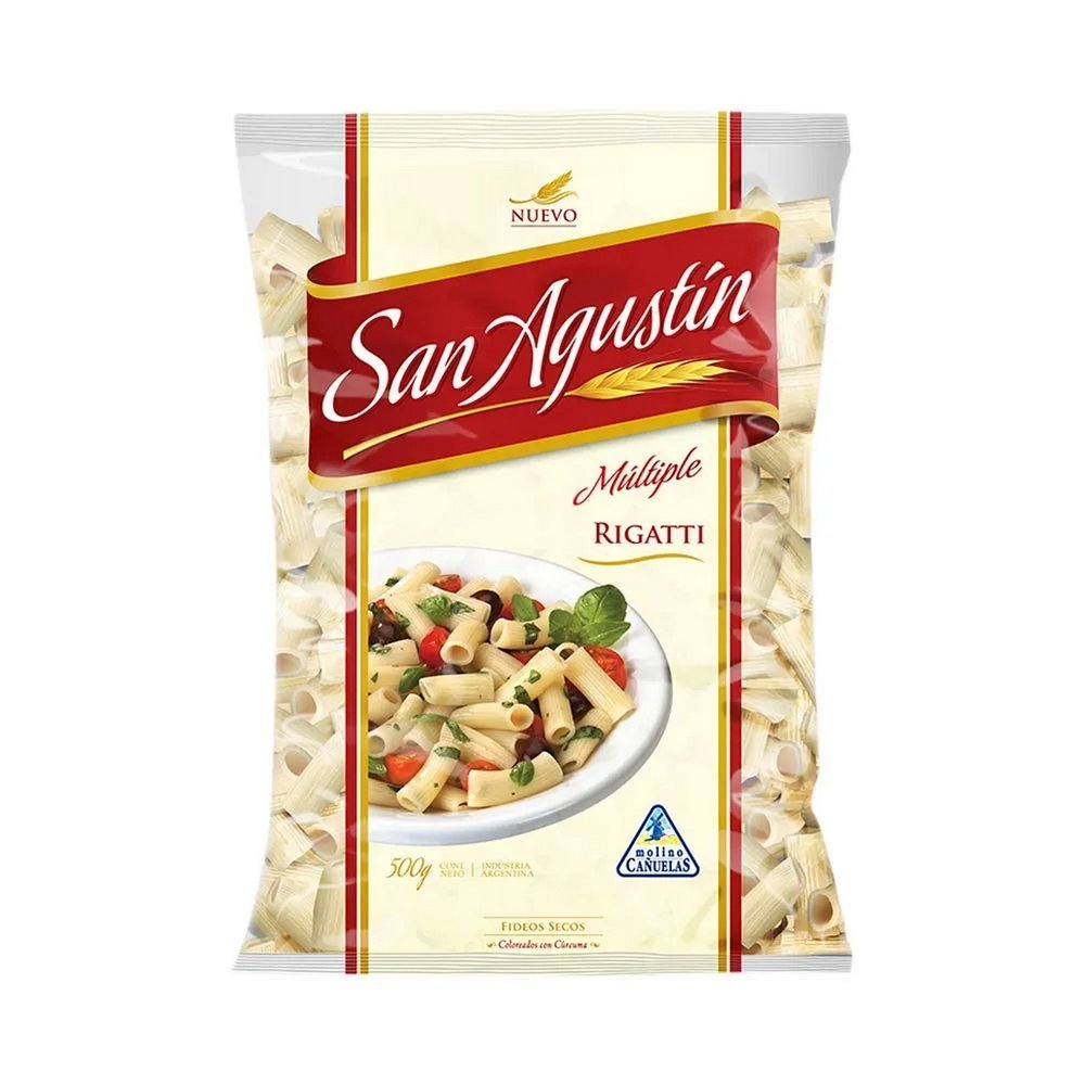 242965-1.jpg Fideos San Agustin rigatti x500g - Imagen 1
