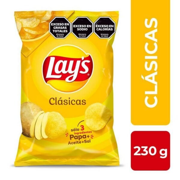 Papas fritas Lays clasicas x230g