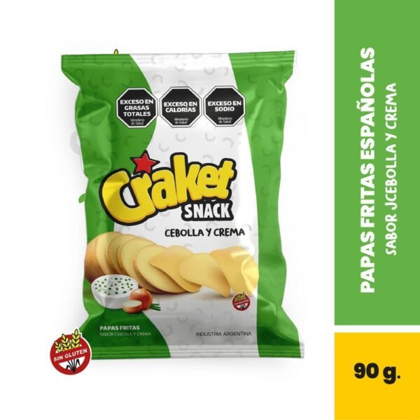 Papas fritas Craket cebolla y crema x90g