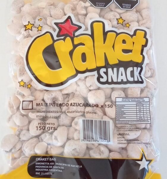 Maiz inflado Craket azucarado x150g