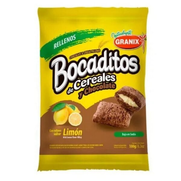 Bocaditos rellenos Granix choc. limon x180g