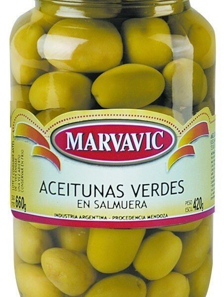 ACEITUNAS MARVAVIC VERDES FRASCO X420