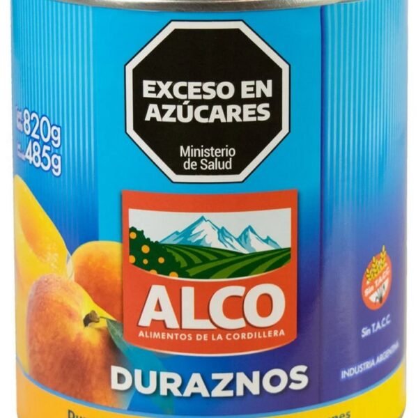 Duraznos En Mitades Lata Alco 820 Gr