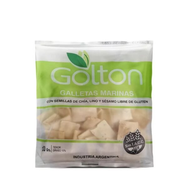 Galletitas marinas Golton semillas sin TACC x120g