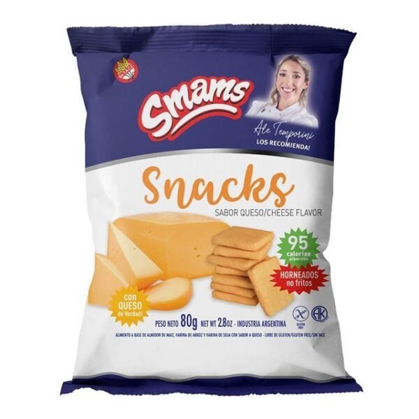 Snacks Smams sabor queso x80g