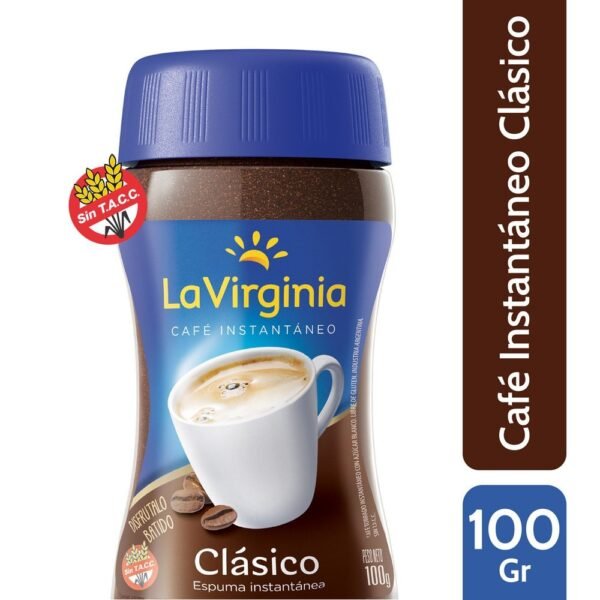 Cafe la virginia clasico instantaneo espuma x100