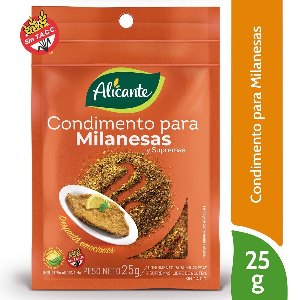 290169-1.jpg Condimento Alicante para milanesa x25g - Imagen 1