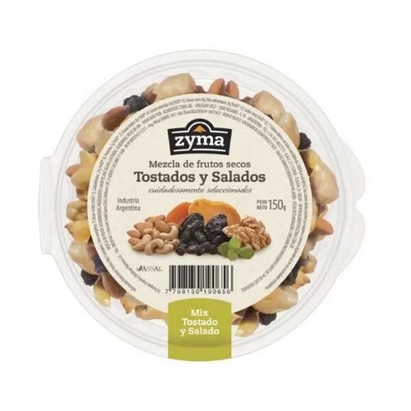 Mix Frutos Secos Tostados Con Sal Zyma x150g