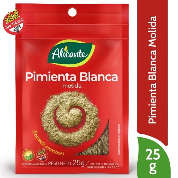 PIMIENTA BLANCA MOLIDA X25G