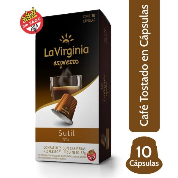 Capsulas La Virginia Espresso Sutil Caja x10u
