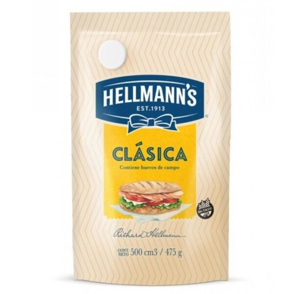 MAYONESA HELLMANNS CLASICA DOYPACK X475G