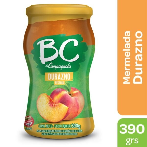 Mermelada bajo en calorias durazno + fruta x390g