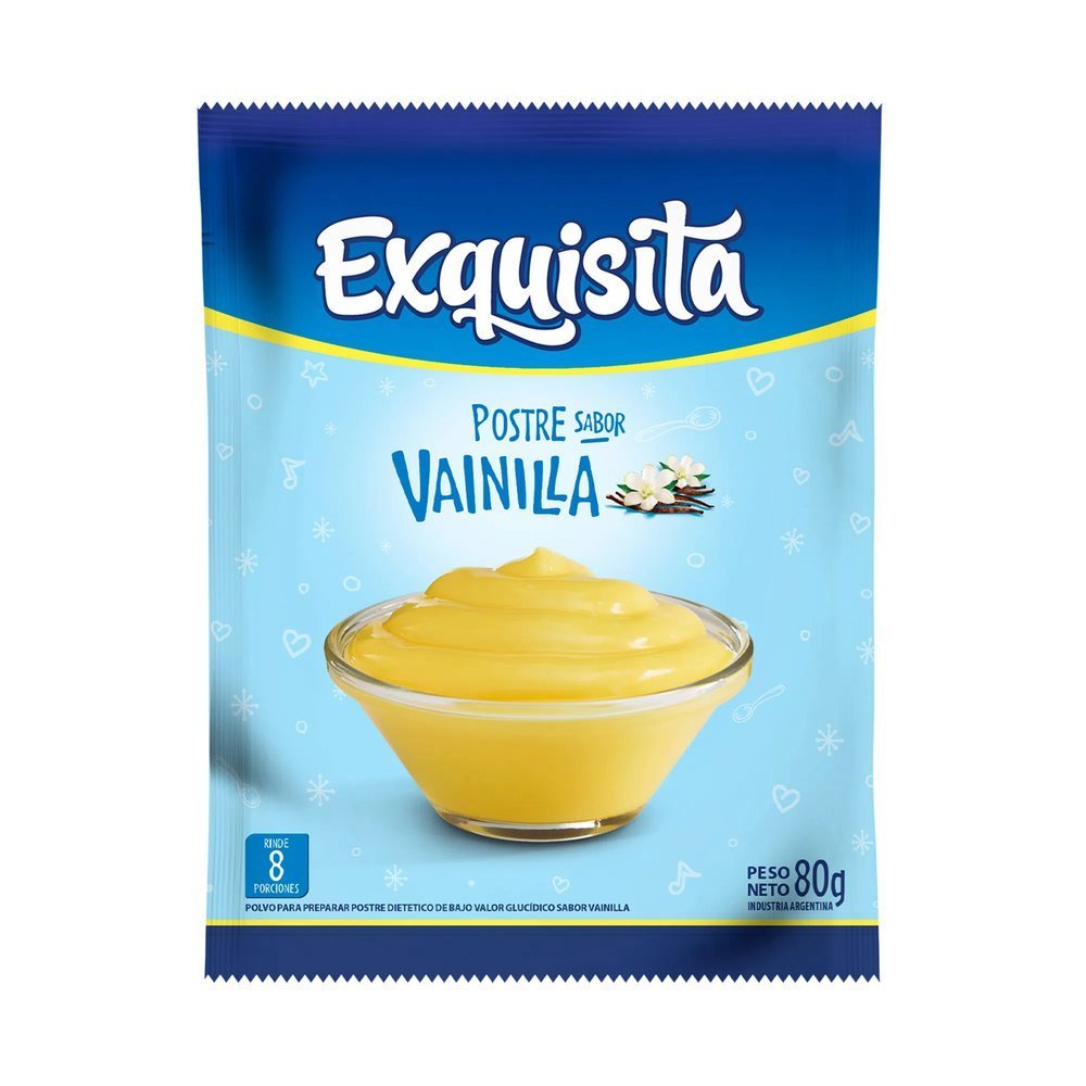 293624-1.jpg Postre Exquisita Vainilla x80g - Imagen 1