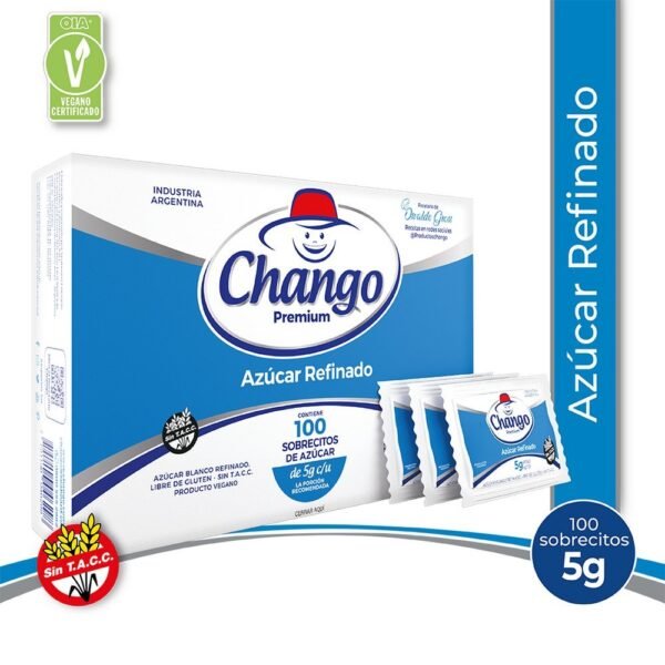AZUCAR CHANGO CAJA X100 SOBRES 5GRS