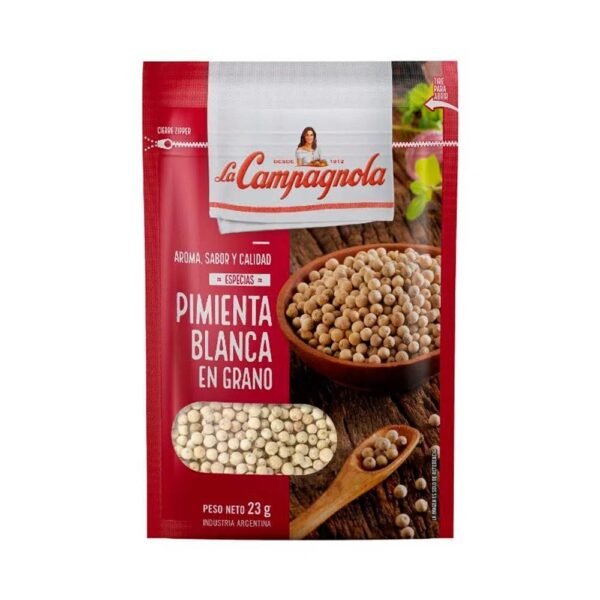 Pimienta blanca en granos La Campagnola x23g