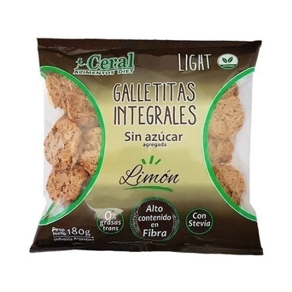 Galletitas integrales Ceral limon x180g