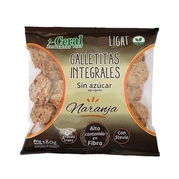 Galletitas integrales Ceral naranja x180g
