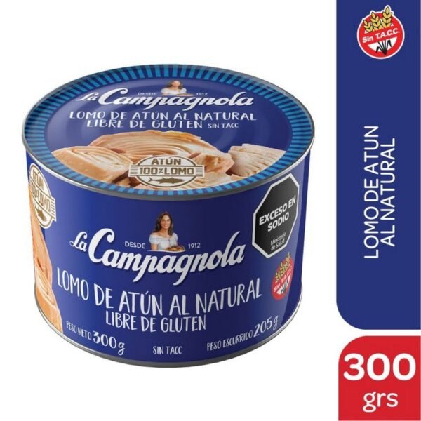 Lomito de atun natural La Campagnola x300g