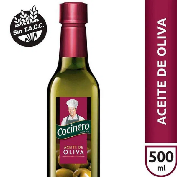 Aceite Cocinero Oliva Puro Sin Tacc 500ml