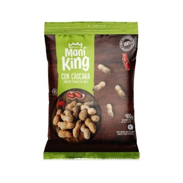 Mani Tostado Con Cascara Mani King x400g
