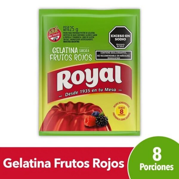 gelat/royal lig fruto rojox25