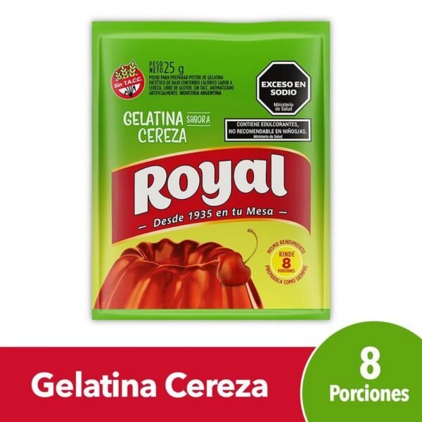 gelatina royal lig/cerezax25g