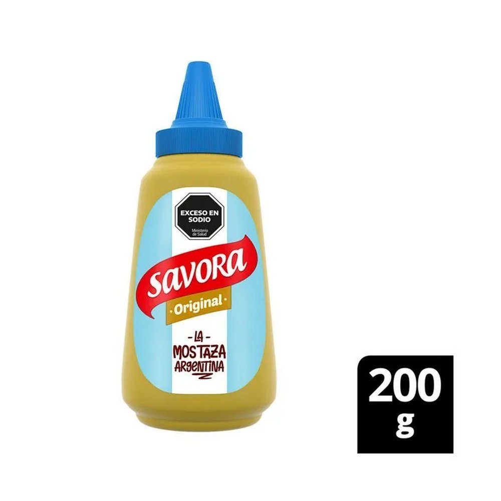 303880-1.jpg mostaza savora original x200g - Imagen 1