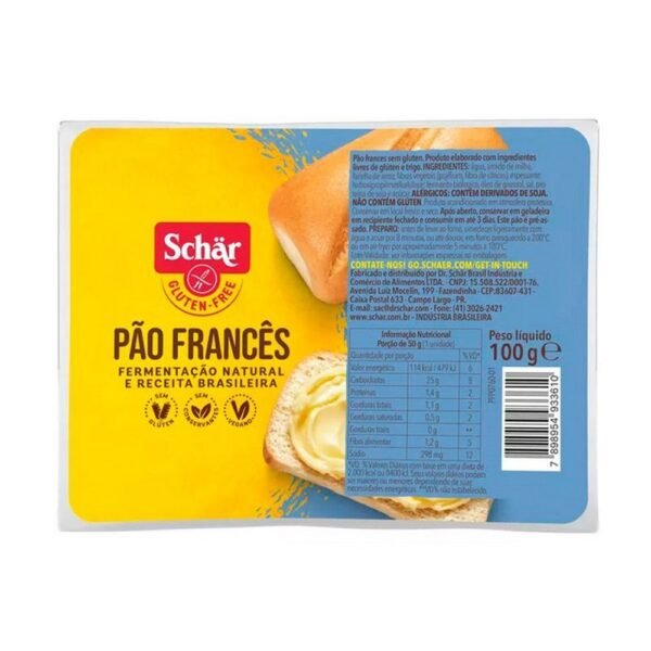 Pan frances Schar sin tacc x100g