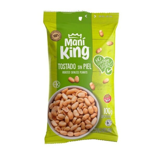 Mani Tostado Sin Sal Mani King x100g