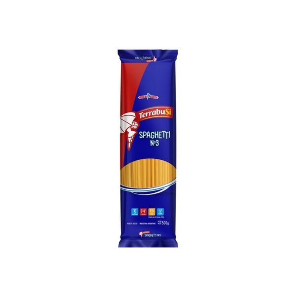 Fideos terrabusi spaghetti n3 x500g