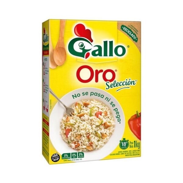Arroz parboil Gallo oro en caja 1 kg