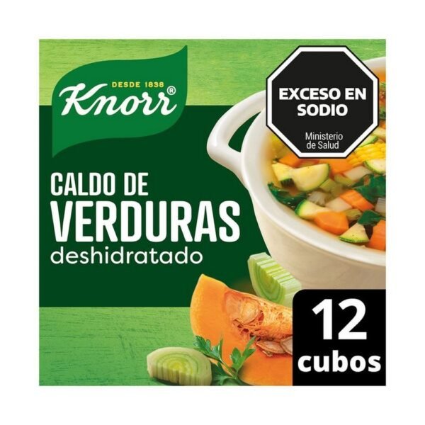 Caldo Knorr Verdura Con Vegetales x12u