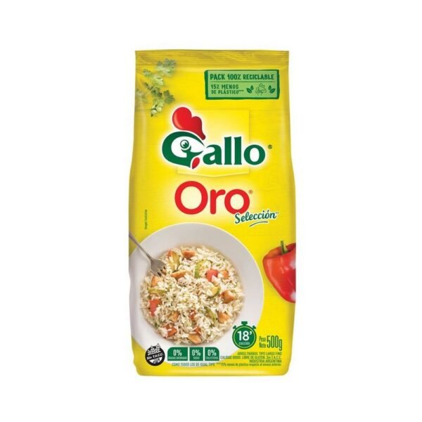 arroz gallo parboil bolsax500g