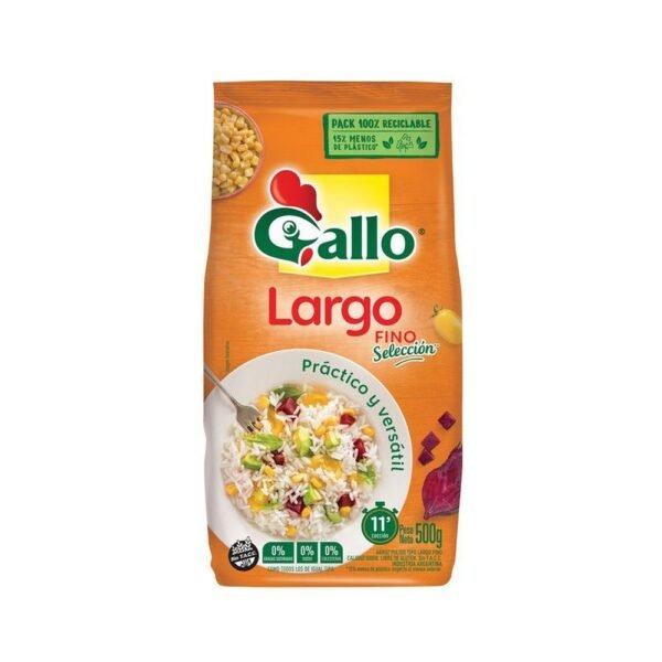 arroz gallo largo fino selx500