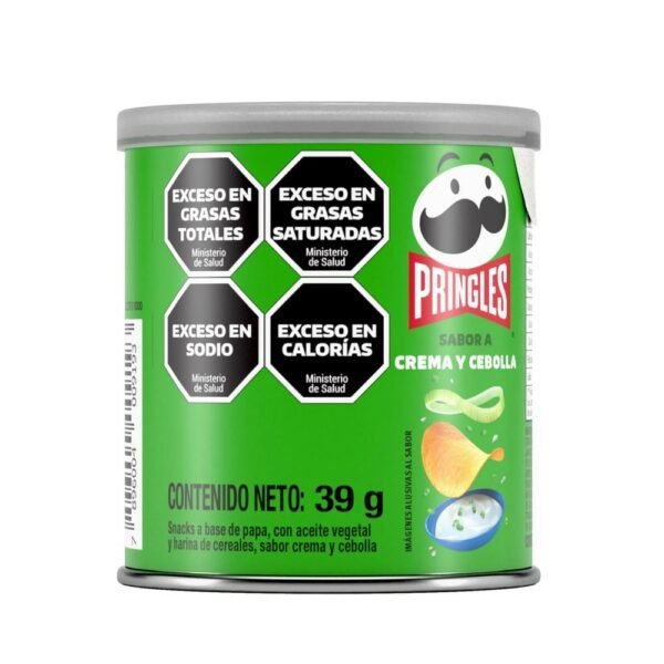Papas fritas Pringles crema y cebolla x39g
