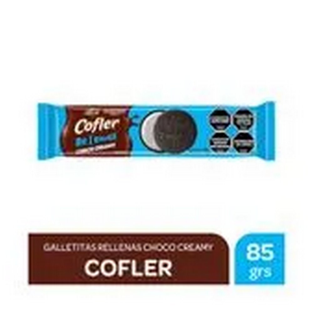 308086-1.jpg GALLETITAS COFLER CHOCOLATE RELLENO VAINILLA X85 - Imagen 1